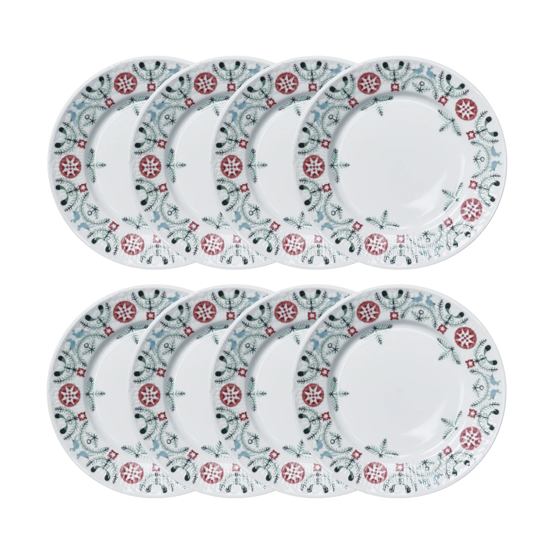 Swedish Grace Winter side plate Ø17 cm 8-pack - White Rörstrand
