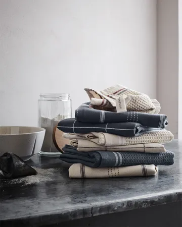 Beta kitchen towel 50x70 cm - Dark grey - Rosendahl
