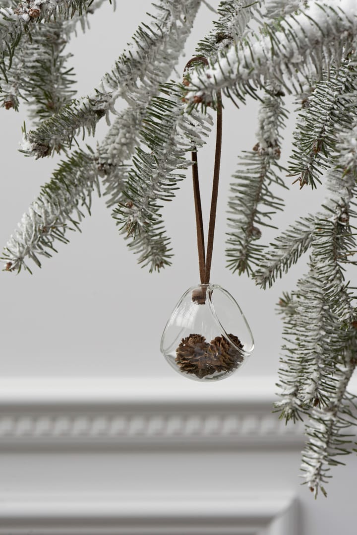 Forest tales basket hanging Christmas decoration 6 cm - Clear - Rosendahl