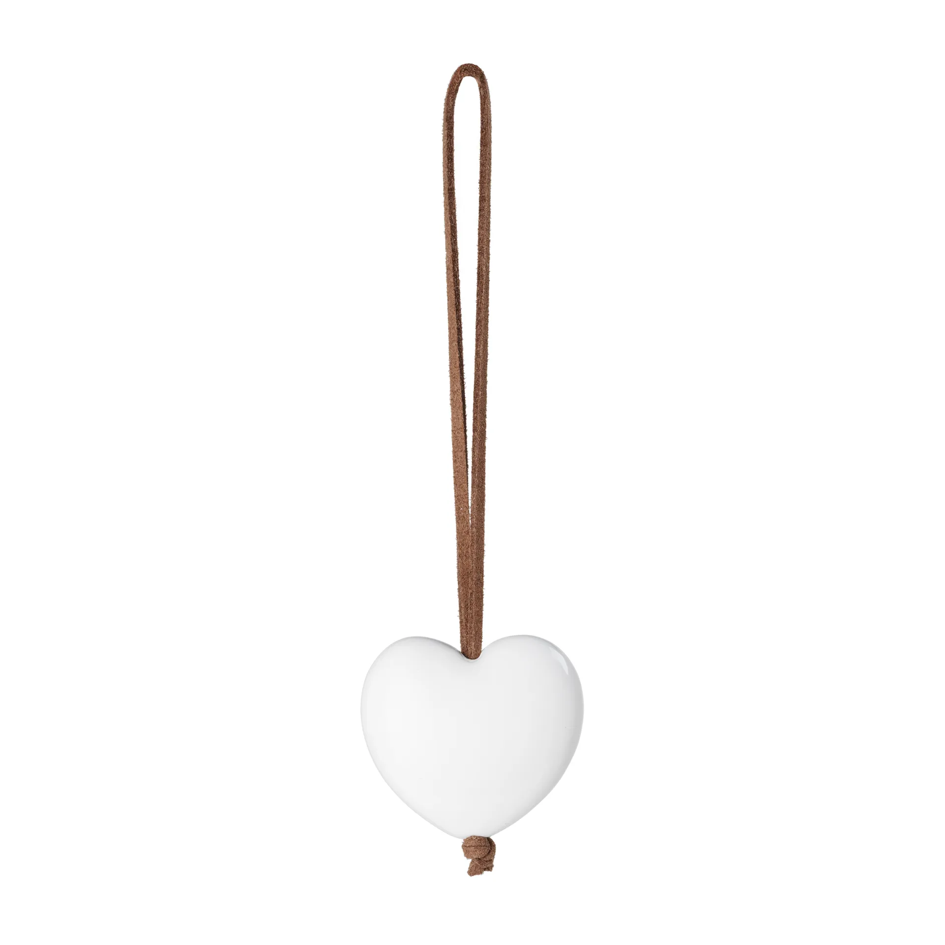 Forest tales hanging heart Christmas decoration 4.5 cm, White Rosendahl