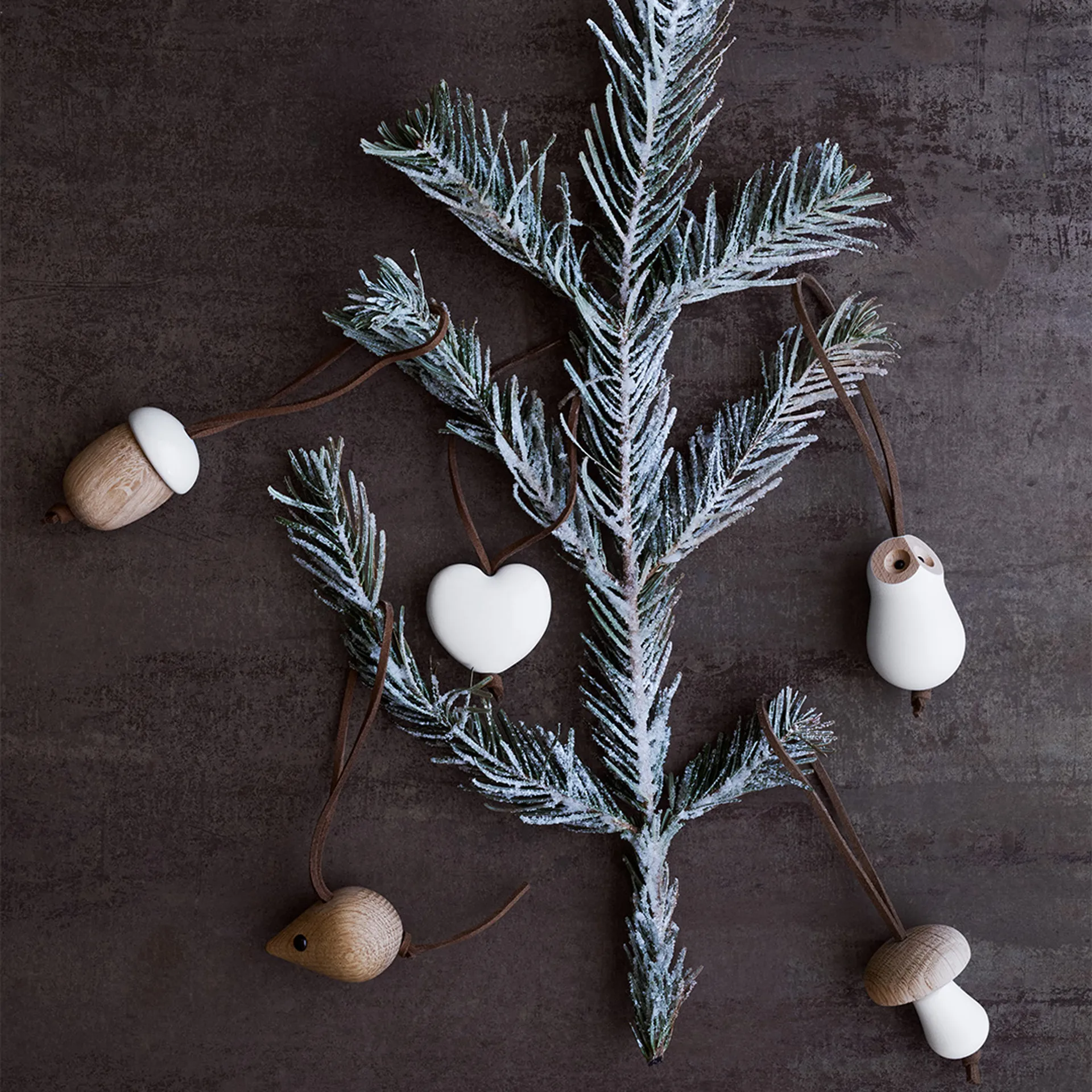 Forest tales owl Ø4 cm, White Rosendahl