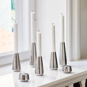 Grand Cru candle sticks 10 cm - Chrome - Rosendahl