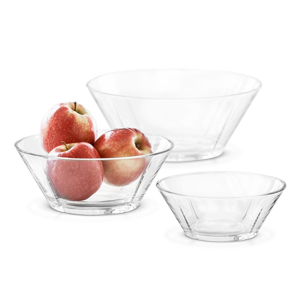 Rosendahl Grand Cru glass bowl set 3 bowls | Scandinavian Design | Breakfast bowls | Transparent