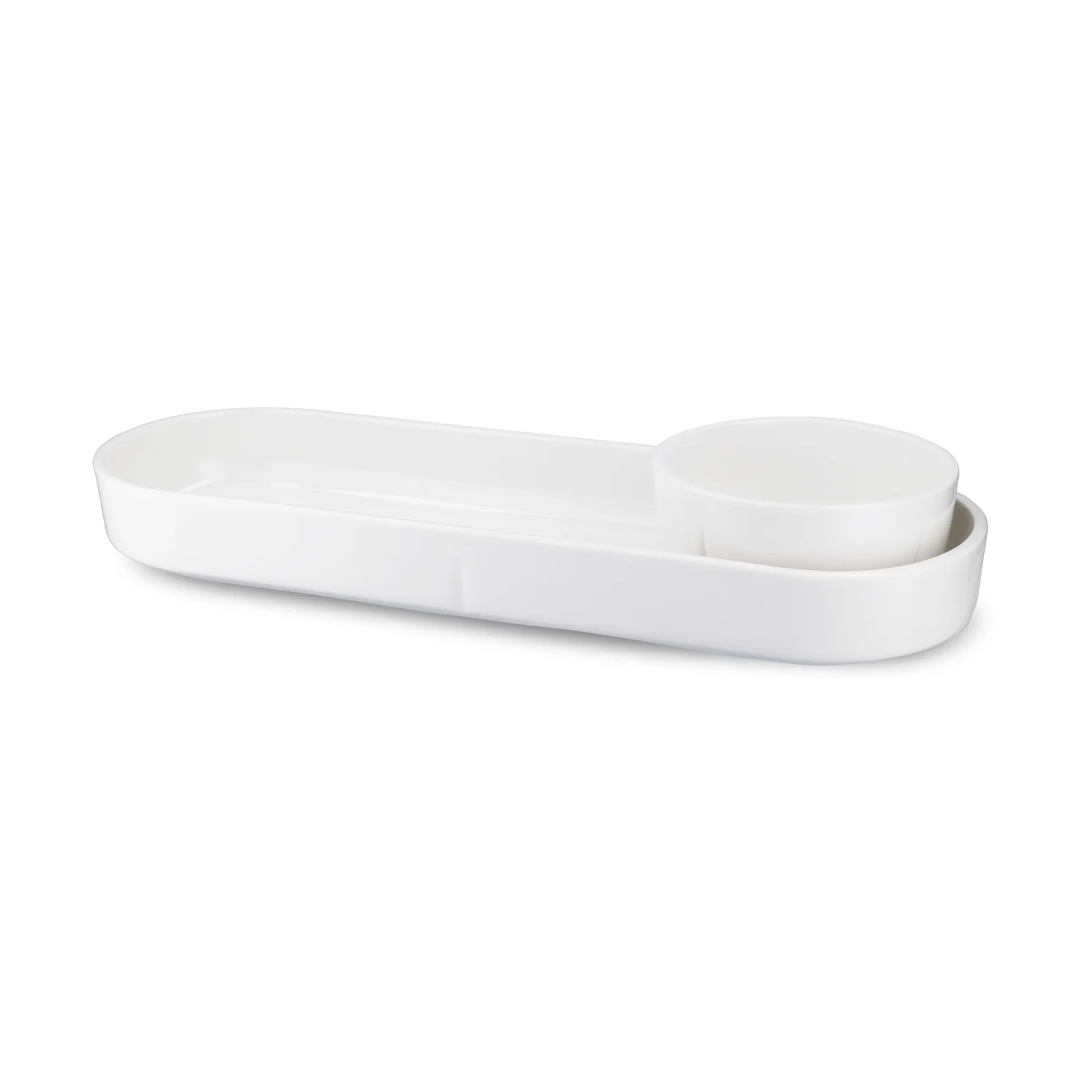 Grand Cru oval serving platter, White, 12x34 cm Rosendahl
