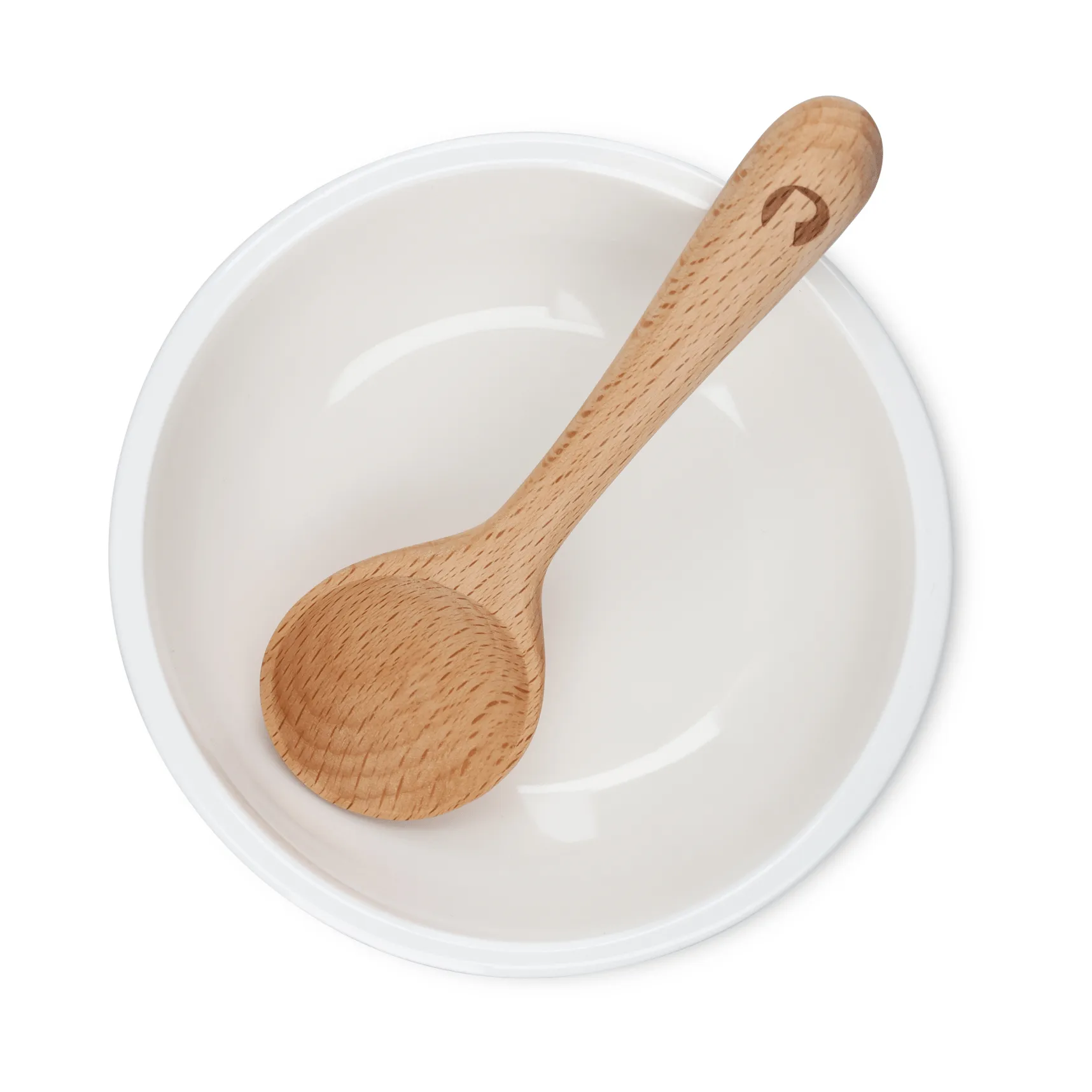 Grand Cru snack bowl and spoon, White, Ø10.5 cm Rosendahl