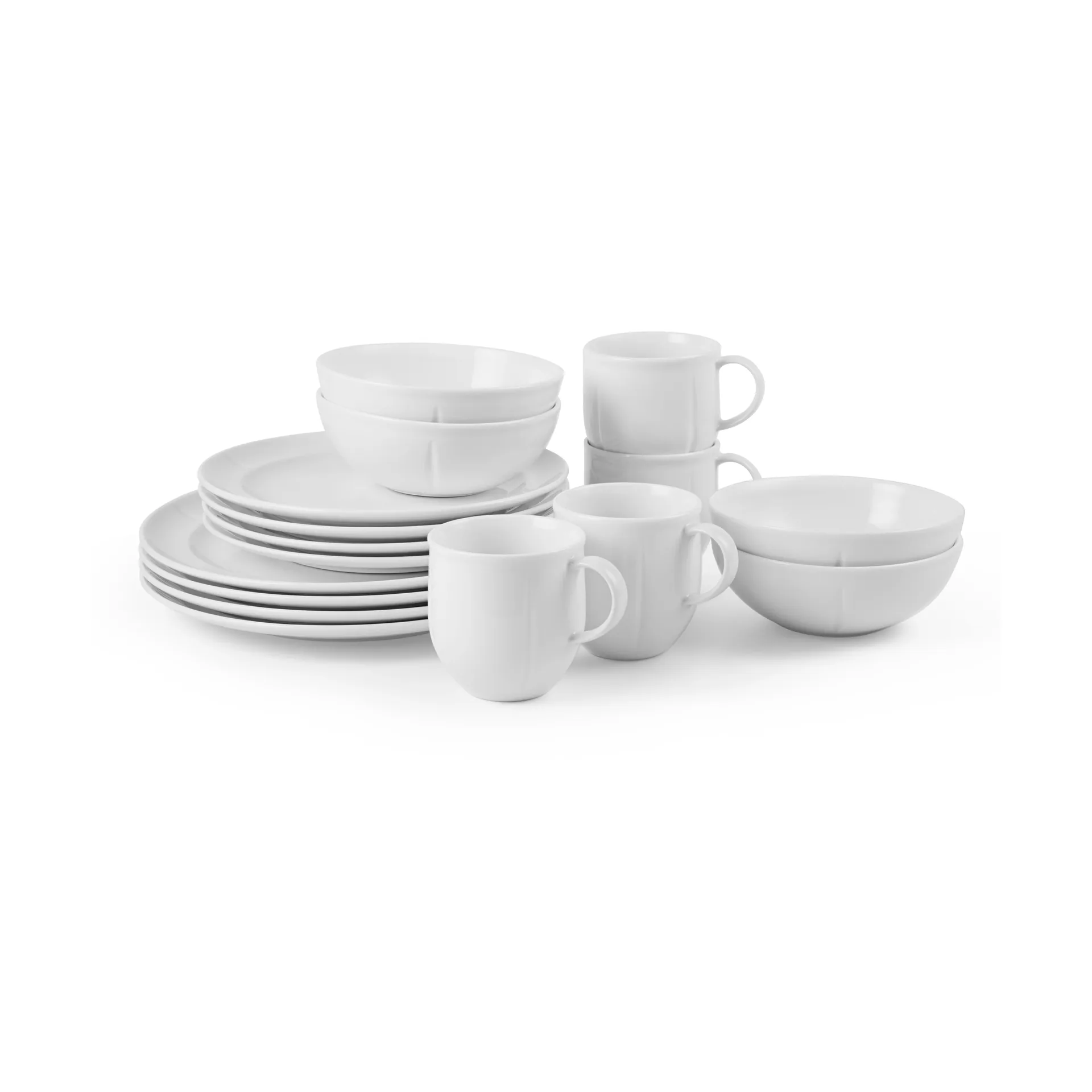 Grand Cru Soft dinnerware set white 16 piece, White Rosendahl