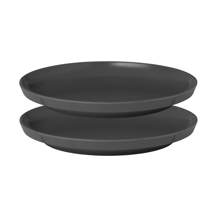 Grand Cru Take melamine plate Ø19.5 cm 2-pack - warm grey - Rosendahl