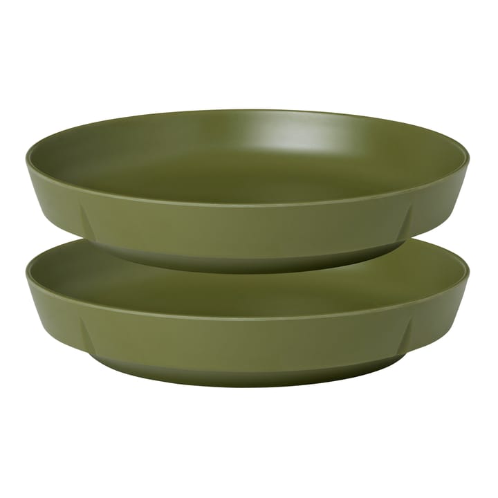 Grand Cru Take melamine plate Ø21.5 cm 2-pack - Olive green - Rosendahl