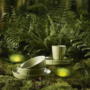 Grand Cru Take melamine plate Ø21.5 cm 2-pack - Olive green - Rosendahl
