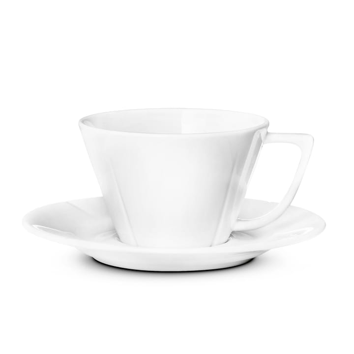 Grand Cru tea cup and saucer - white - Rosendahl