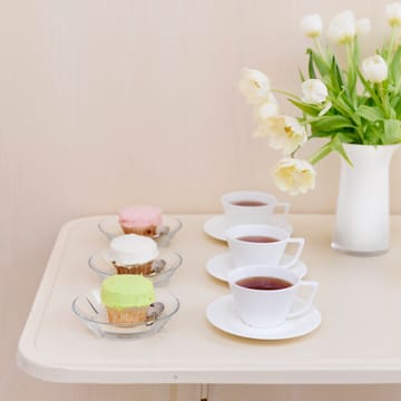 Grand Cru tea cup and saucer - white - Rosendahl