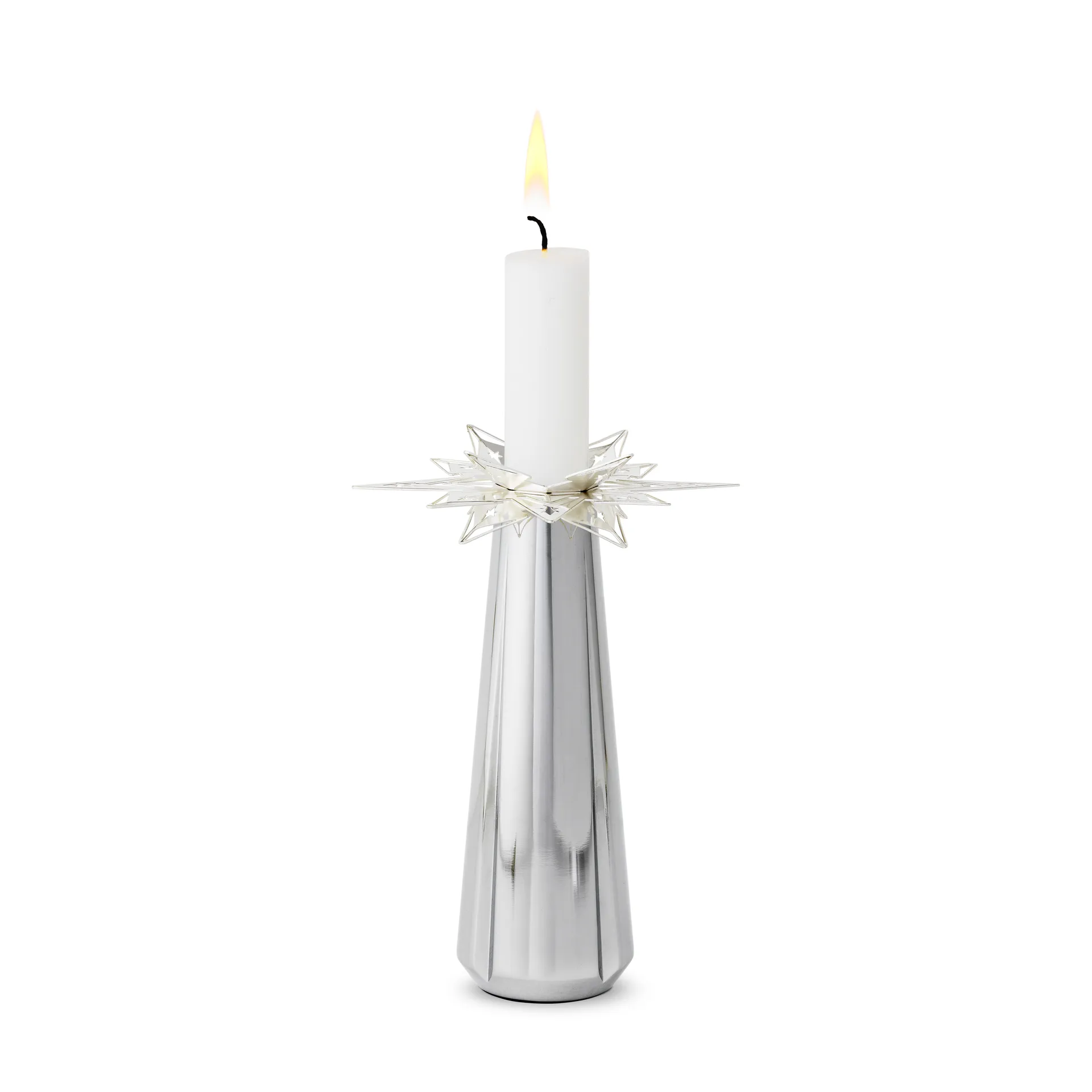 Karen Blixen candle cuff star 3 cm 2-pack, Silver plated Rosendahl