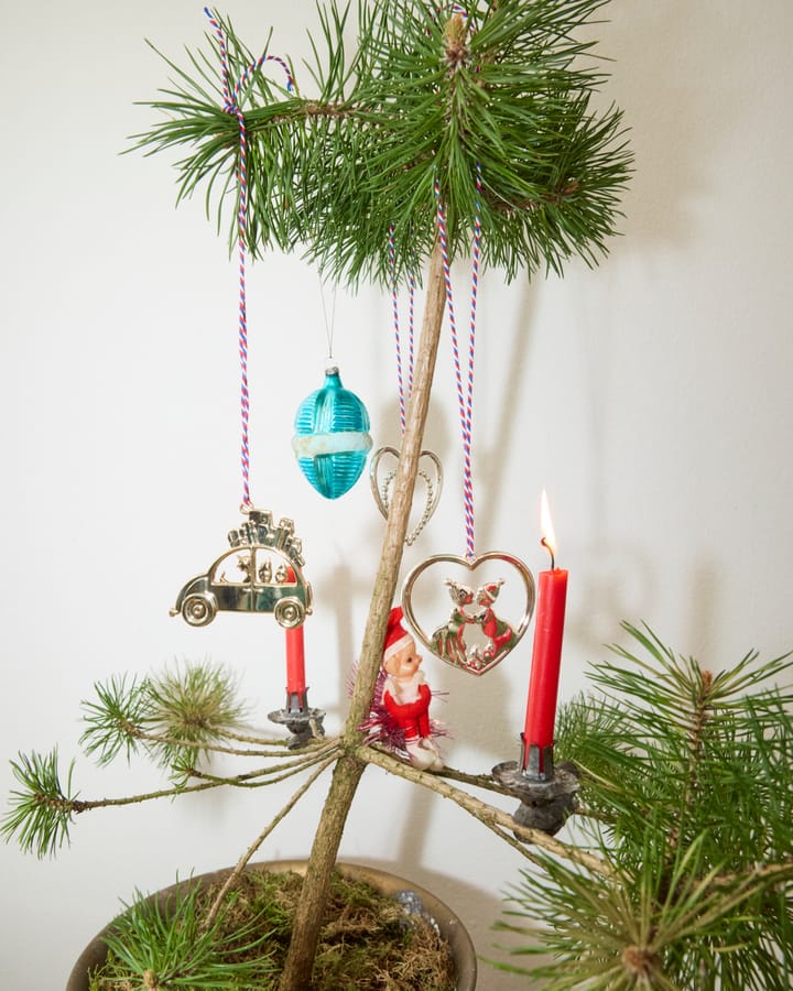 Karen Blixen Christmas car ornament 6.5 cm, Silver-plated Rosendahl