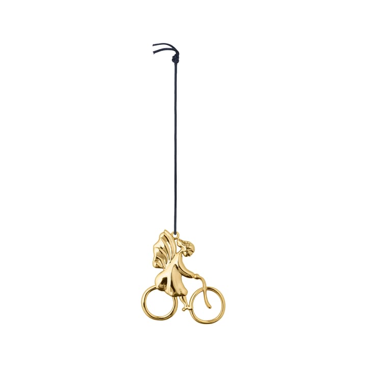 Karen Blixen Christmas decoration Angel on bicycle, Gold Rosendahl