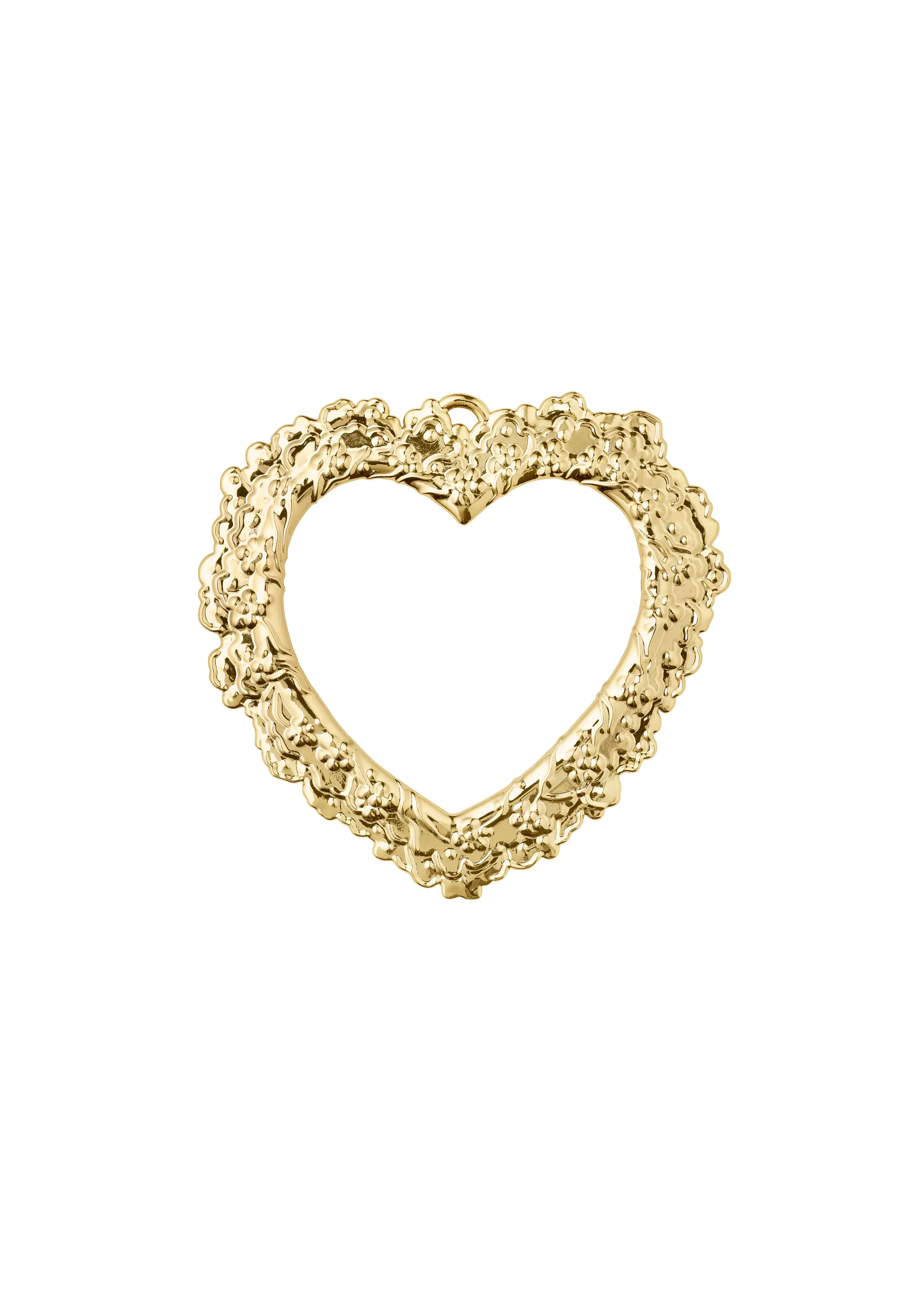 Karen Blixen Christmas decoration Flower heart, Gold Rosendahl