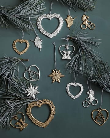 Karen Blixen Christmas decoration Flower heart - Gold - Rosendahl