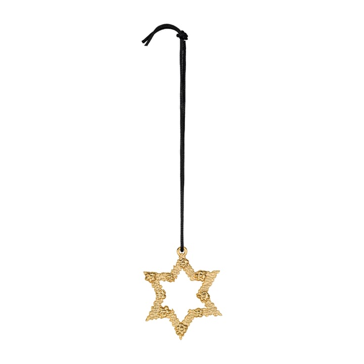 Karen Blixen flower star hanging Christmas decoration 7.5 cm - Gilded - Rosendahl