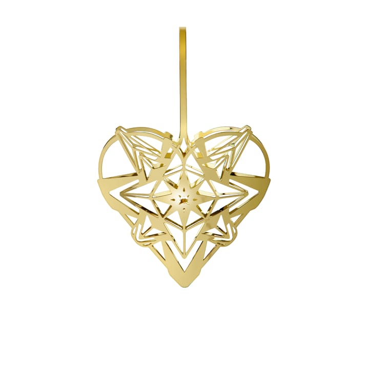 Karen Blixen hanging heart 12.8 cm, gold Rosendahl