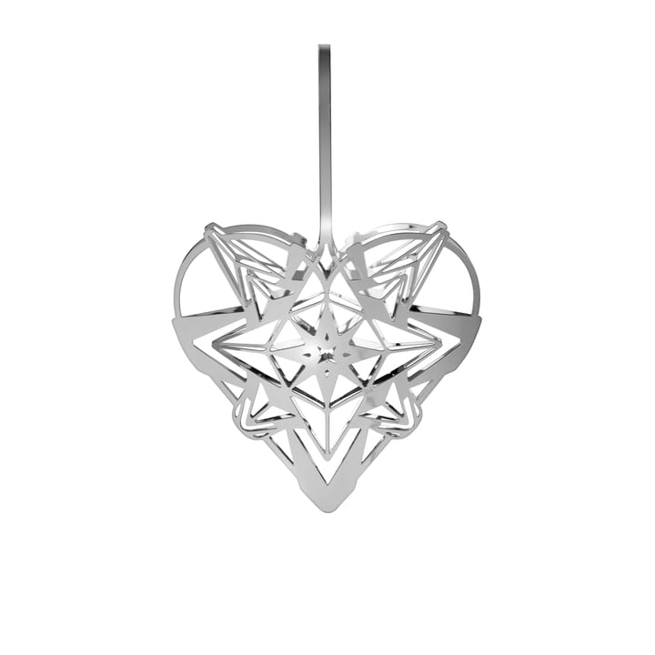 Karen Blixen hanging heart 12.8 cm - silver - Rosendahl