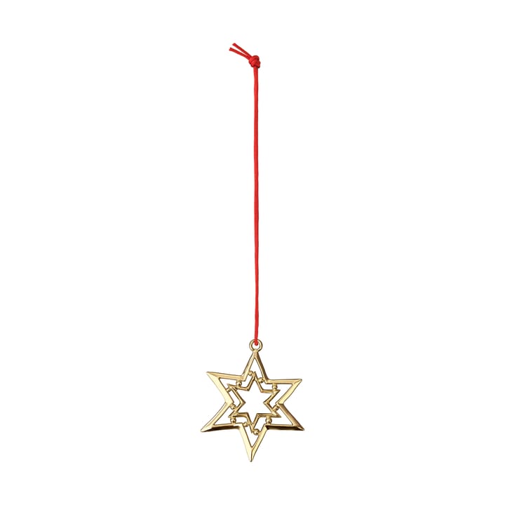 Karen Blixen star ornament 8 cm - Gilded - Rosendahl
