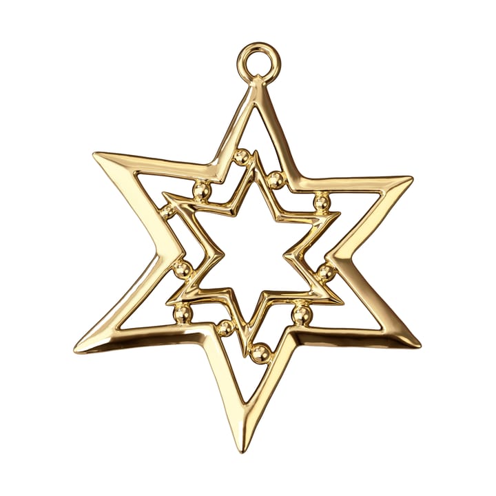 Karen Blixen star ornament 8 cm, Gilded Rosendahl