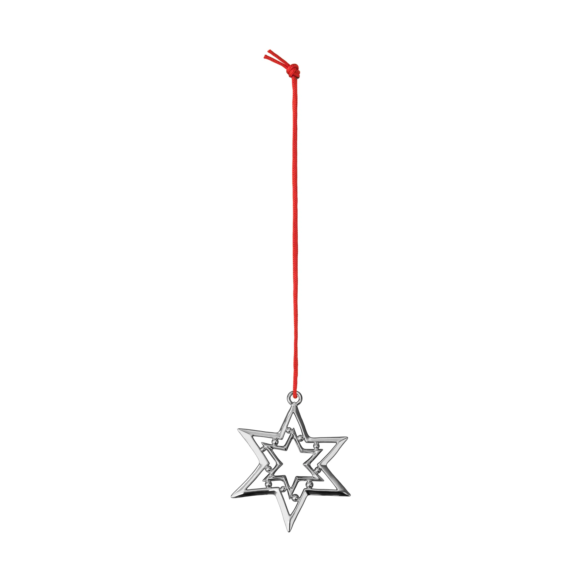 Karen Blixen star ornament 8 cm, Silver-plated Rosendahl