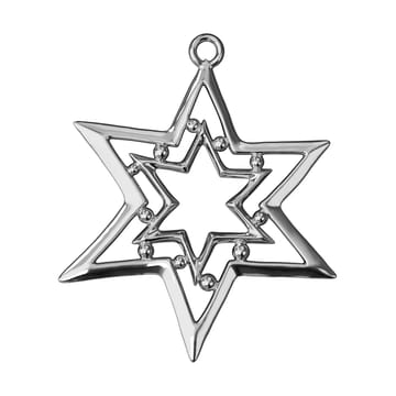 Karen Blixen star ornament 8 cm - Silver-plated - Rosendahl