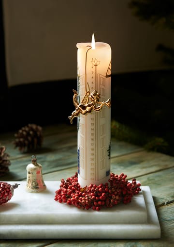 Karen Blixen trumpet angel hanging Christmas decoration 6.5 cm - Gilded - Rosendahl