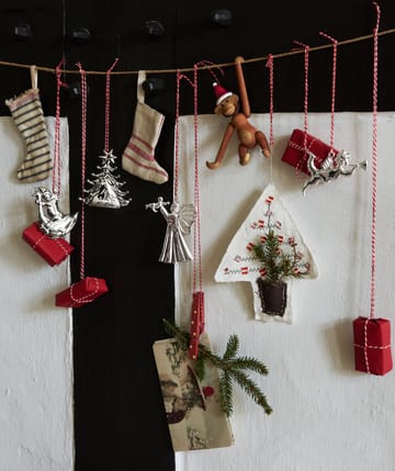 Karen Blixen trumpet angel hanging Christmas decoration 6.5 cm - Silver plated - Rosendahl
