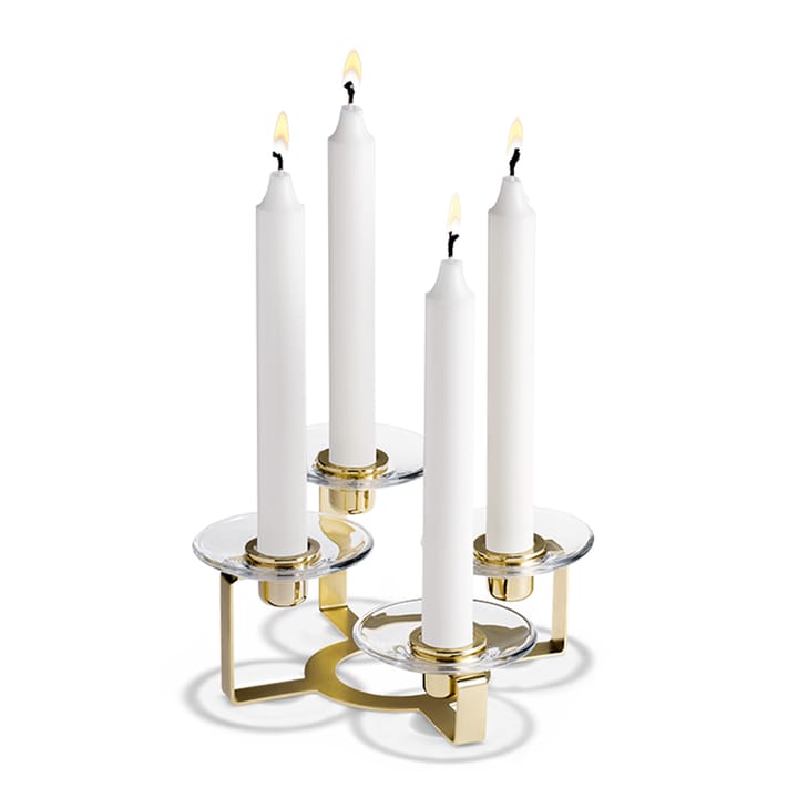 Lumi advent candle holder brass - 4 arms - Rosendahl