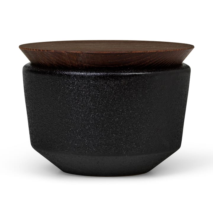 Rå salt cellar with lid 15 cl - Black - Rosendahl