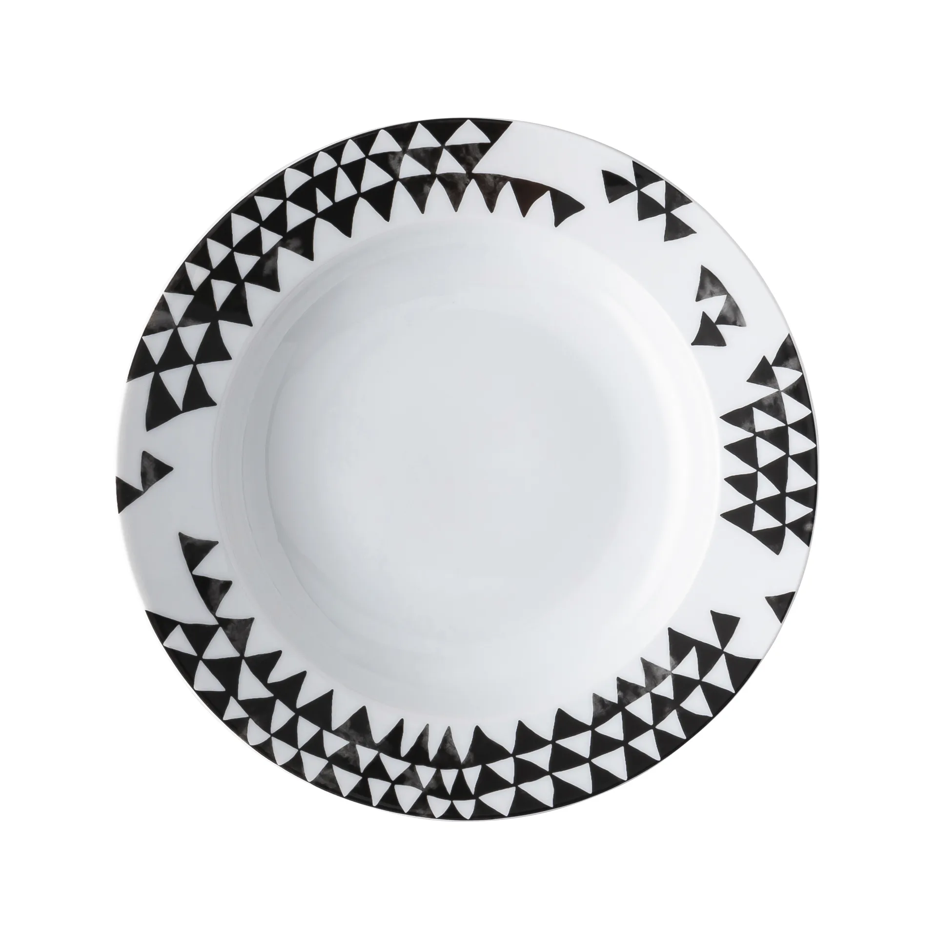 Magic Garden Black Seeds deep plate 23 cm, White-black Rosenthal