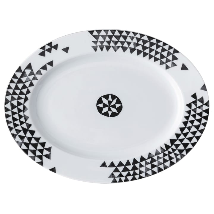 Magic Garden Black Seeds serving saucer 32 cm - white-black - Rosenthal