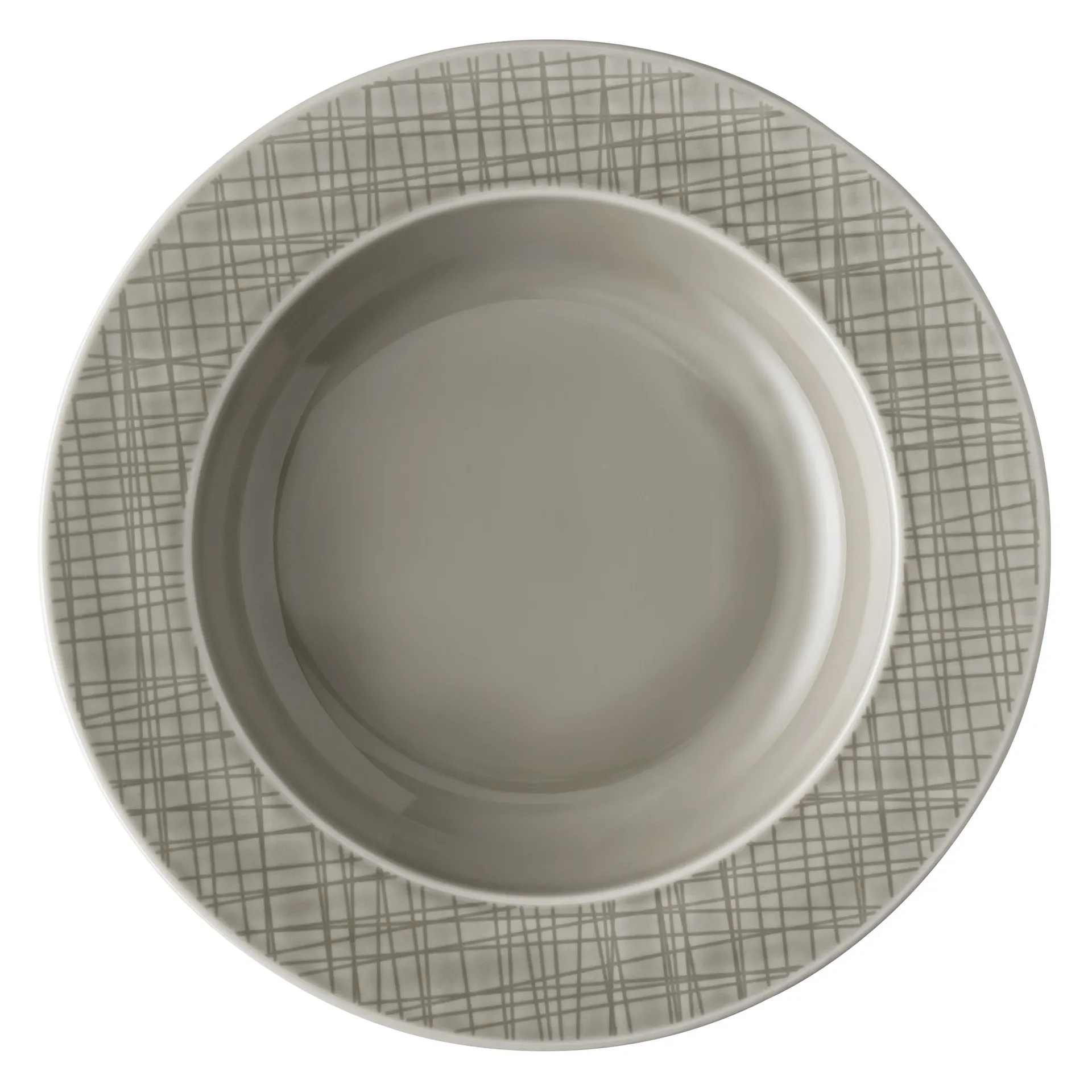Mesh Rim deep plate 23 cm, mountain Rosenthal