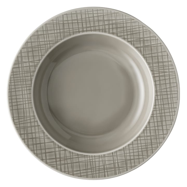 Mesh Rim deep plate 23 cm - mountain - Rosenthal