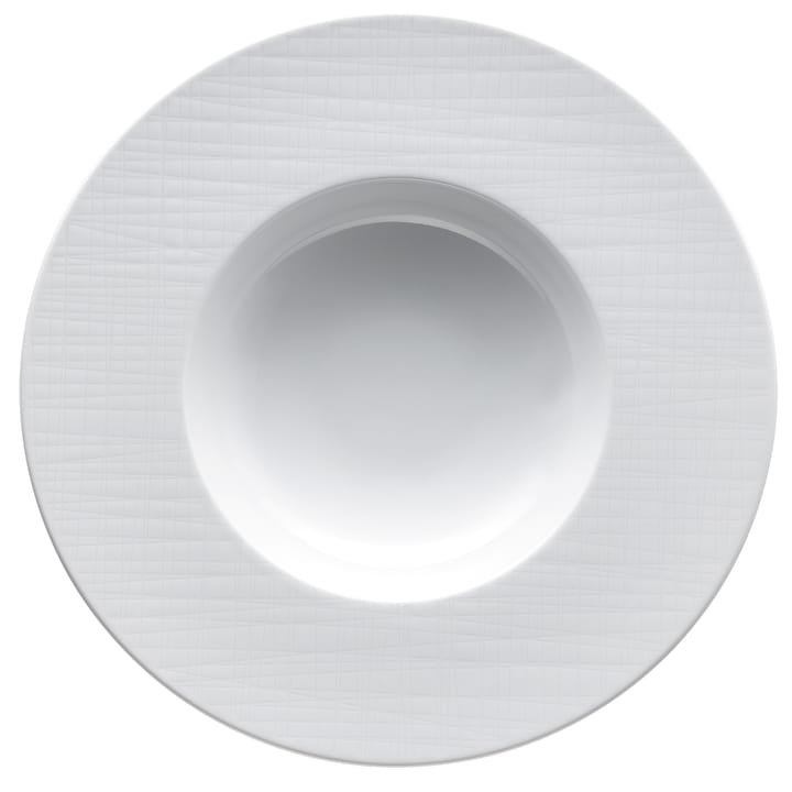Mesh Rim deep  plate 28 cm - White - Rosenthal