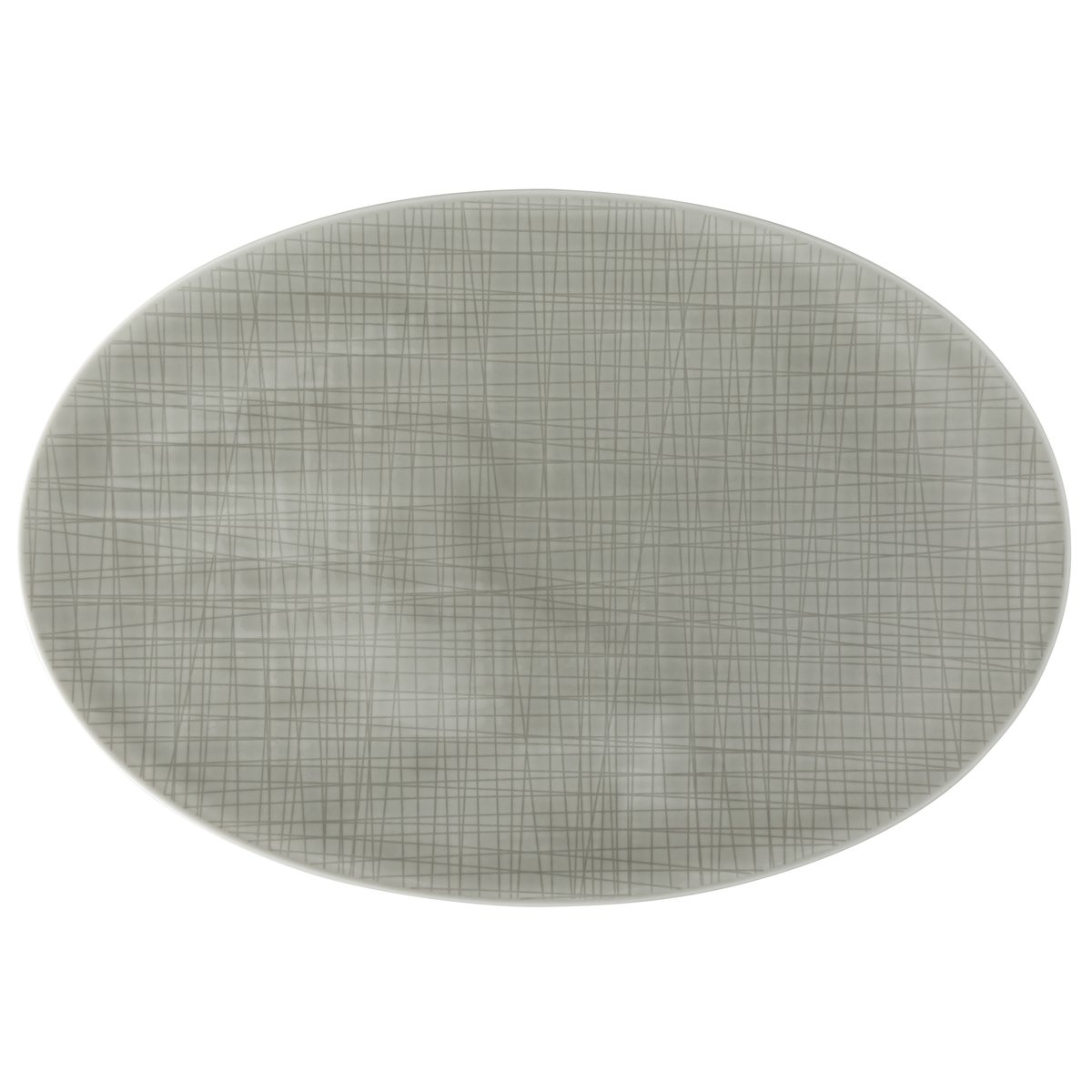 Rosenthal Mesh serving plate 38 cm mountain | Scandinavian Design | Serving platters & dishes | Grey
