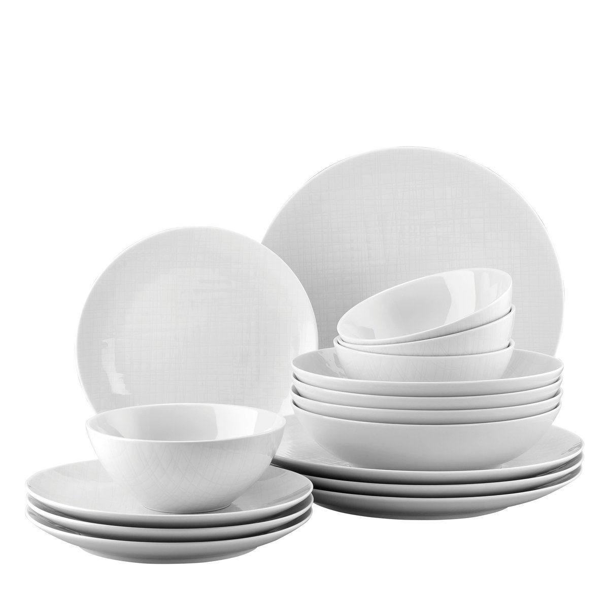 Rosenthal Mesh set 16 pcs white | Scandinavian Design | Table settings & starter sets | White