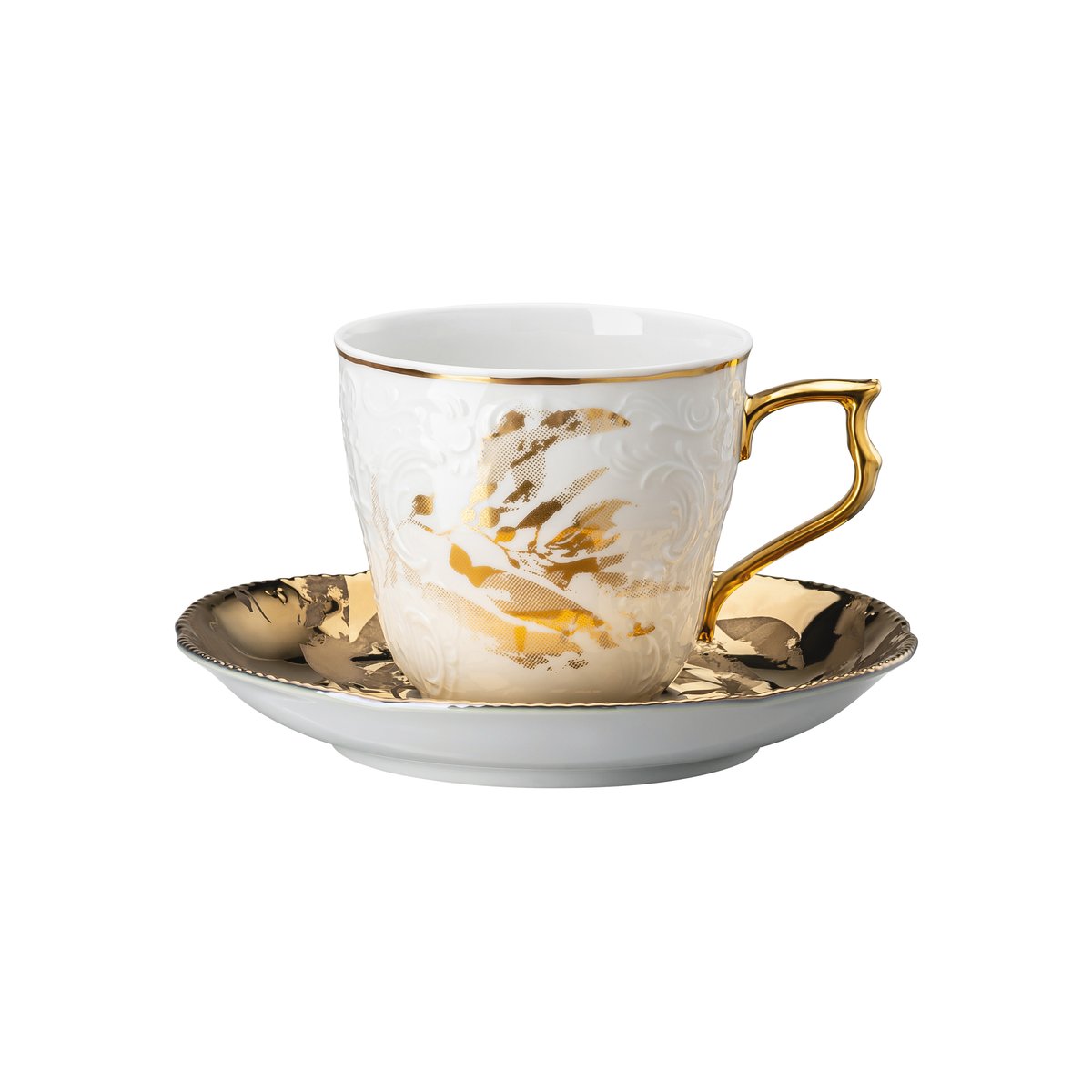 Rosenthal Heritage Midas cup with saucer white-gold