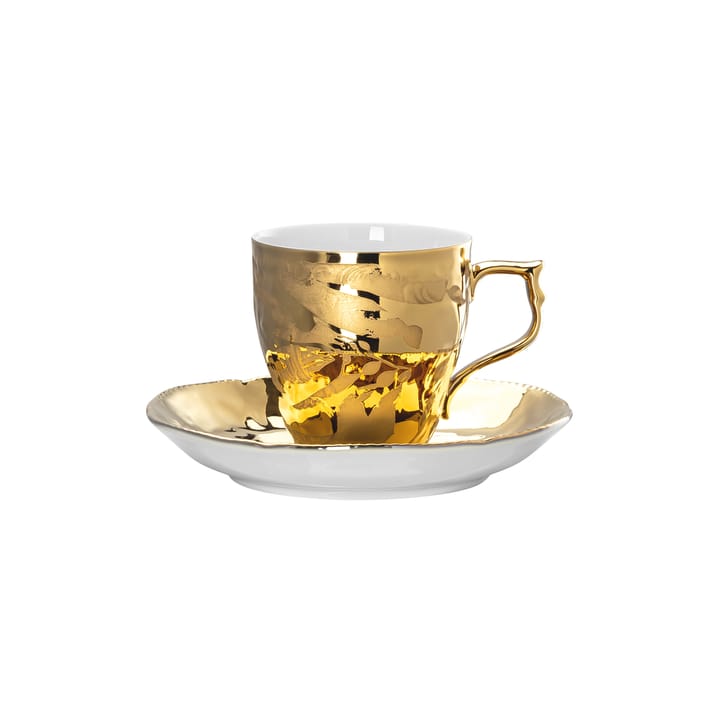Rosenthal Heritage Midas espresso cup with saucer - white-gold - Rosenthal