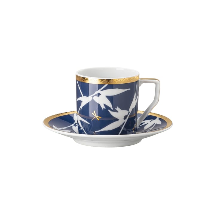 Rosenthal Heritage Turandot espresso cup with saucer - blue - Rosenthal