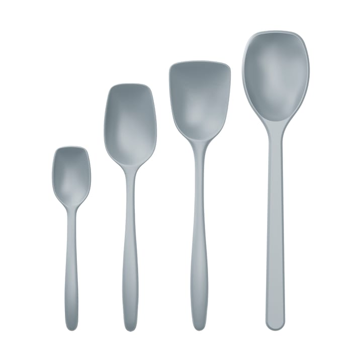 Classic cooking spoon set 4 pieces - Dusty Blue - Rosti
