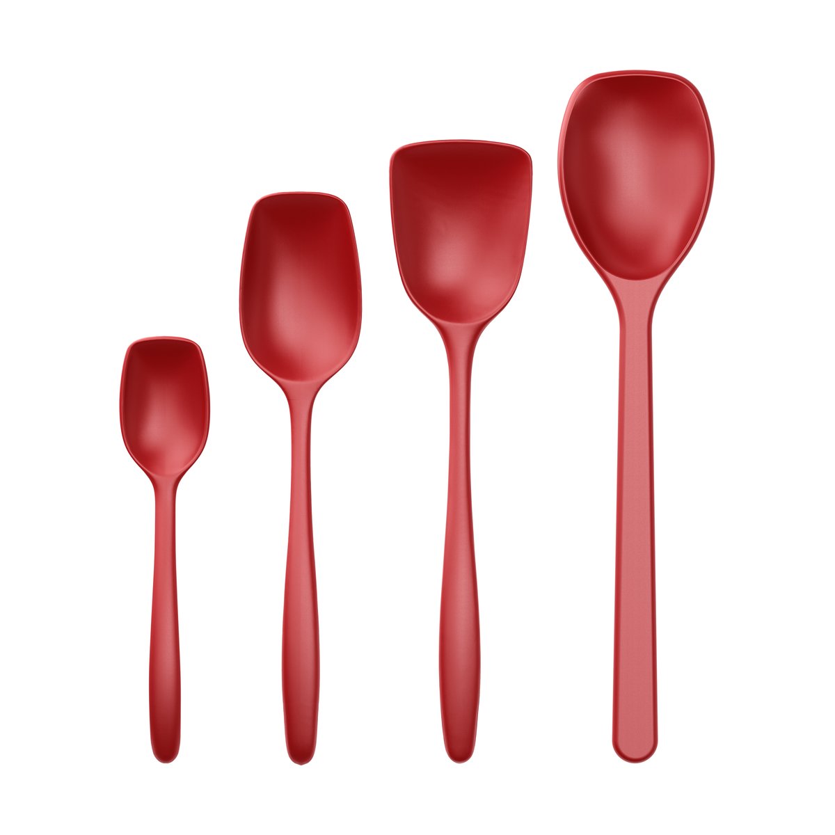Rosti Classic cooking spoon set 4 pieces Red | Scandinavian Design | Spoons, scoops & ladles | Red