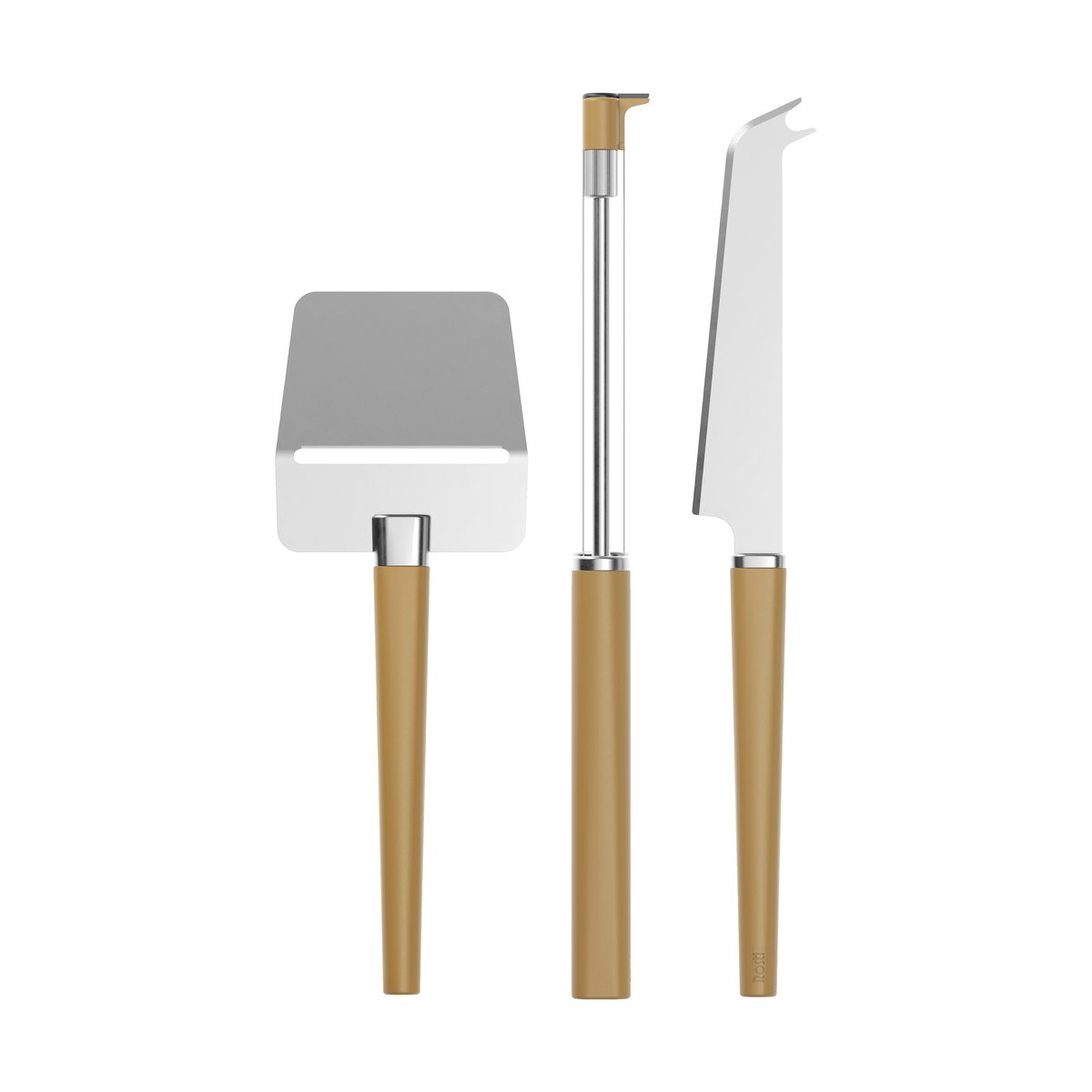 Rosti Emma cheese set 3 pieces Curry | Scandinavian Design | Cheese knives | Yellow