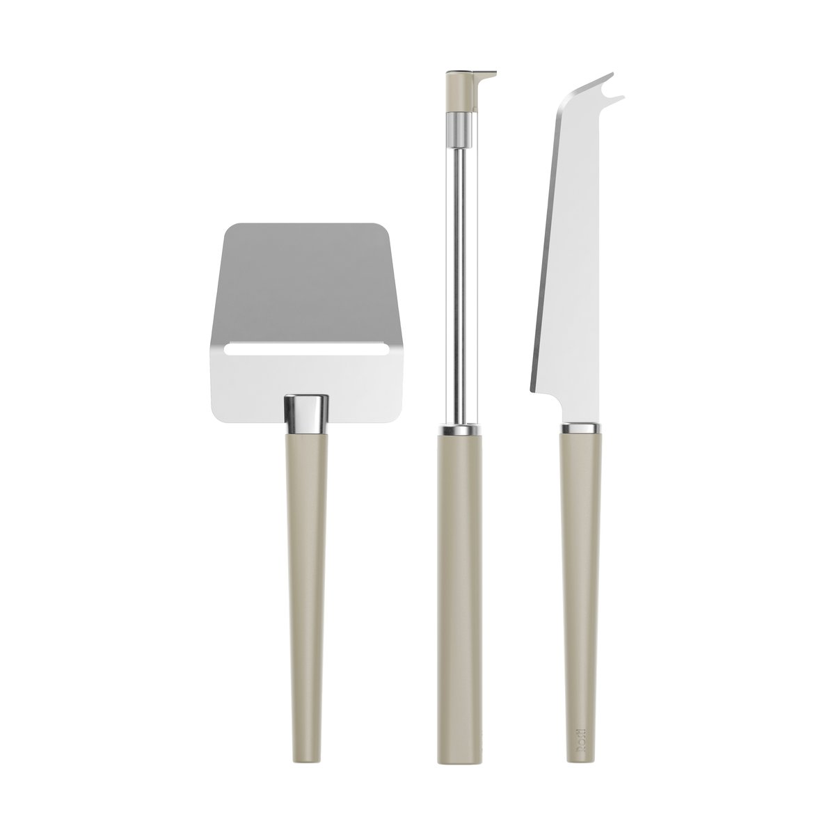 Rosti Emma cheese set 3 pieces Humus | Scandinavian Design | Cheese knives | Brown