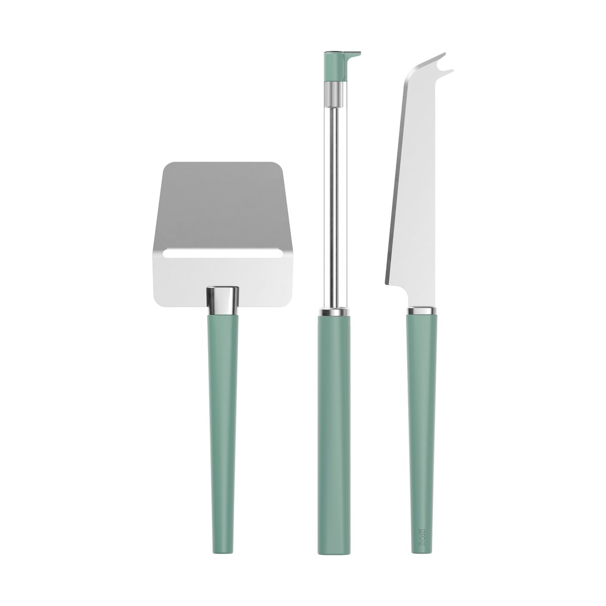 Rosti Emma cheese set 3 pieces Nordic green | Scandinavian Design | Cheese knives | Green