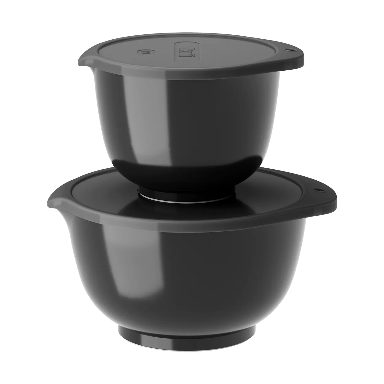 Rosti Margrethe bowl set 2-pack Black edition | Scandinavian Design | Mixing bowls | Black