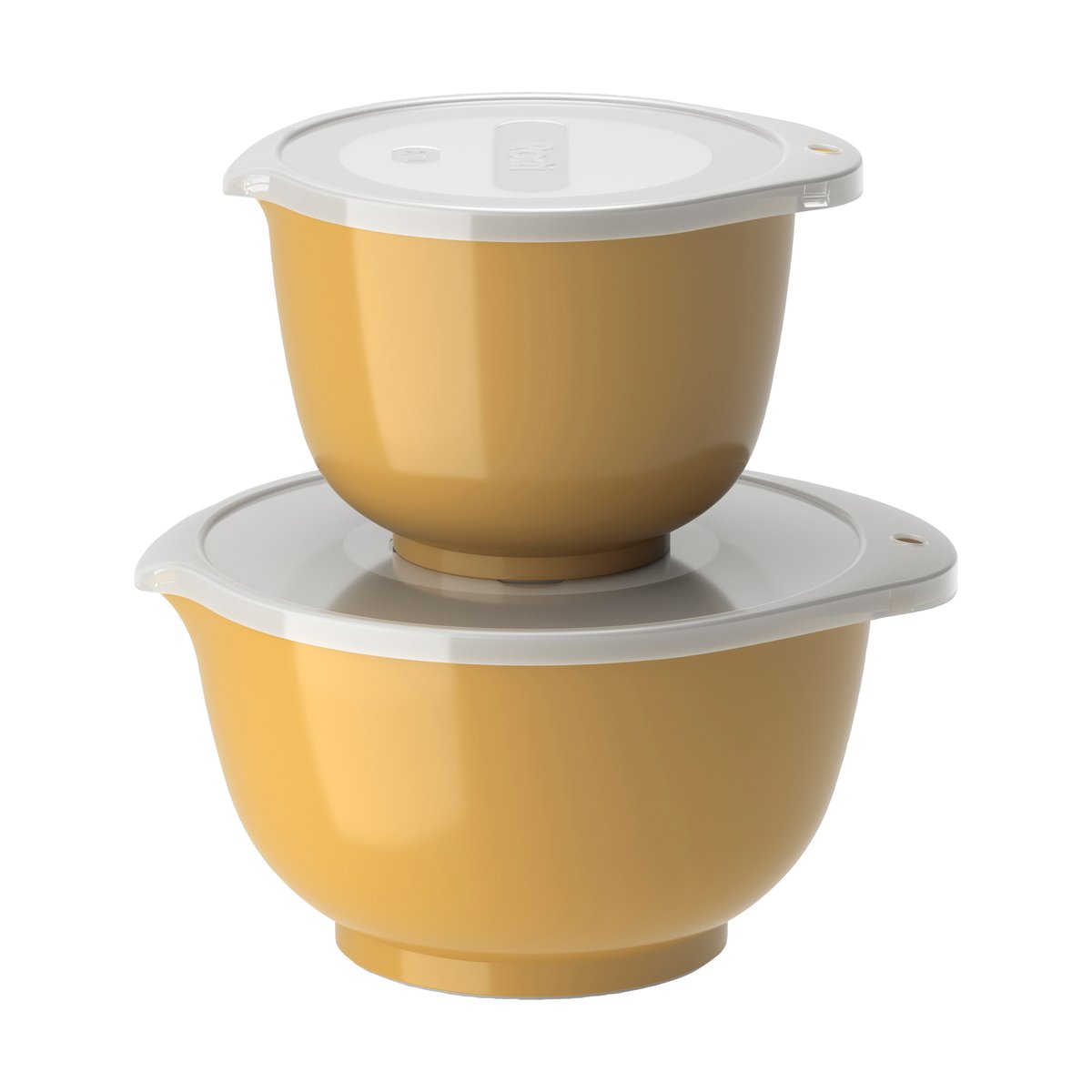 Rosti Margrethe bowl set 2-pack Curry | Scandinavian Design | Mixing bowls | Yellow