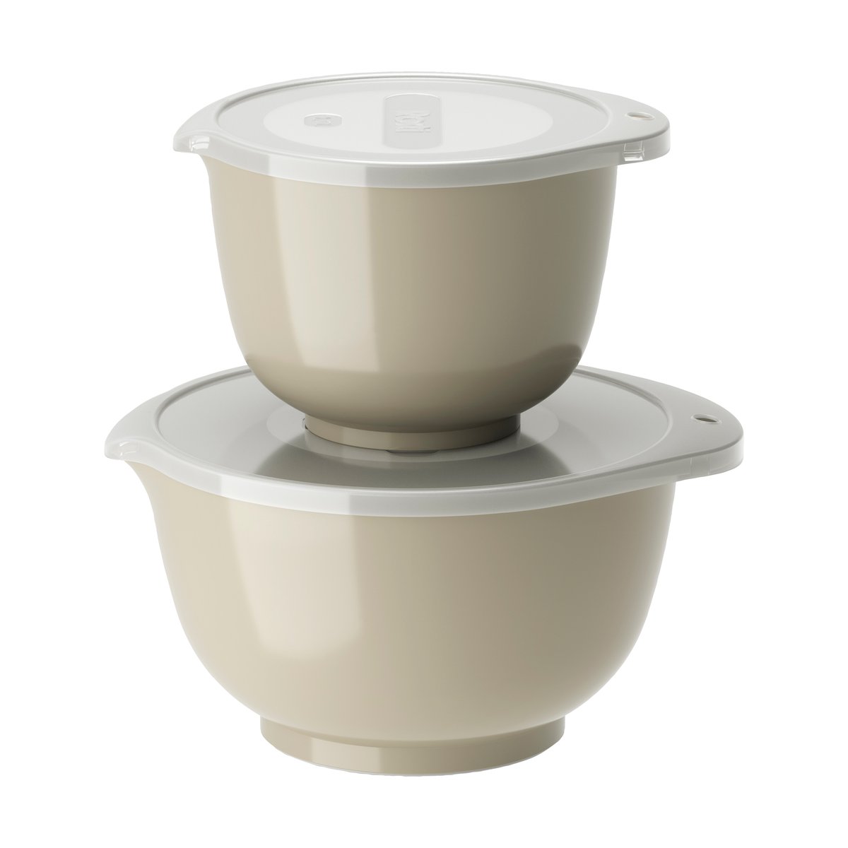 Rosti Margrethe bowl set 2-pack Humus | Scandinavian Design | Mixing bowls | Brown