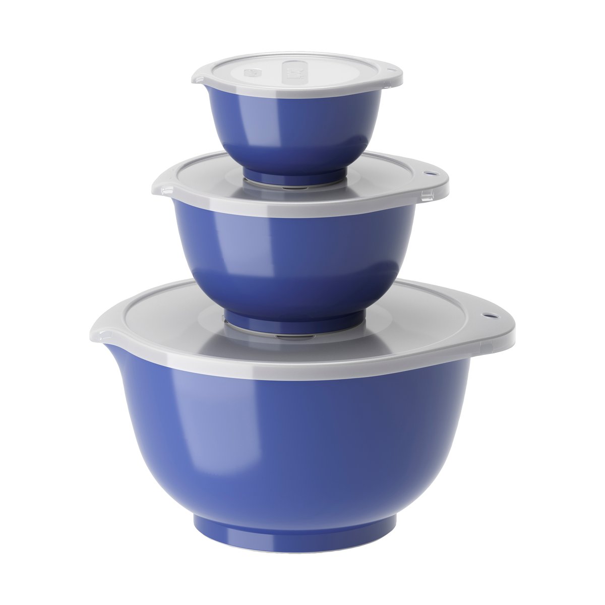 Rosti Margrethe bowl set 3-pack Electric blue | Scandinavian Design | Mixing bowls | Blue